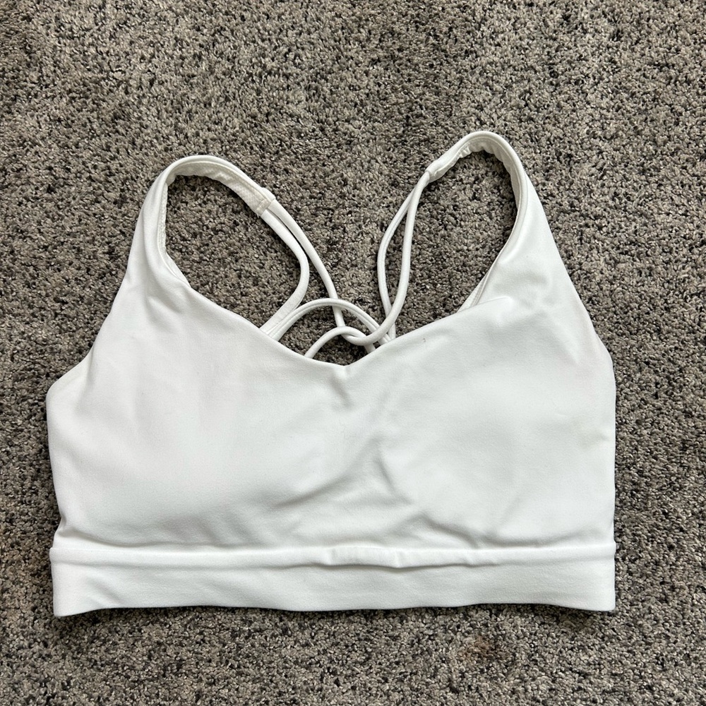 White Athleta Sports Bra (size small)